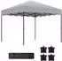 Outsunny Faltpavillon 3x3m wasserabweisend, hellgrau (800000971017)