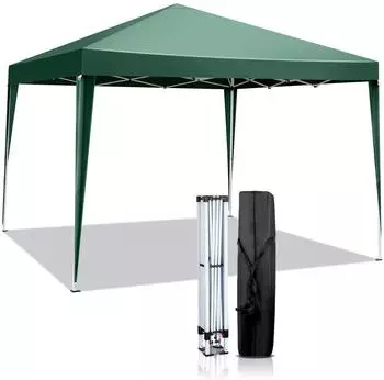 LuxusKollektion Faltpavillon 3x3m, gr&uuml;n, wasserdicht, UV-Schutz 50+, 420D Oxford