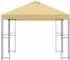 vidaXL Pavillon 3x3m Polyester/Stahl 190g/m² creme (900326)