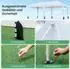 Costway Faltpavillon 3x6m, Pop-up, wasserdicht, UV 50+, weiß