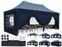 Quictent Faltpavillon 3x6m Spitzdach mit Seitenwänden blau UV-Schutz 50+