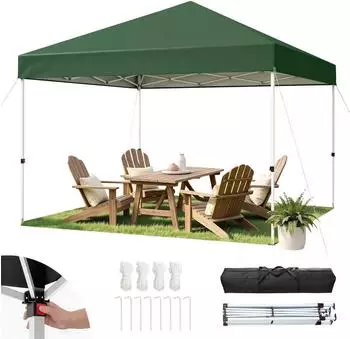LuxusKollektion Faltpavillon 3x3m gr&uuml;n, wasserdicht, UV-Schutz 50+