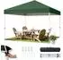 LuxusKollektion Faltpavillon 3x3m grün, wasserdicht, UV-Schutz 50+