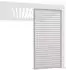 Weide Horizontale Lamellenwand Sichtschutz für Pergola, Aluminium, ivory sand, 0,83m