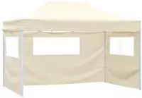 vidaXL Partyzelt 291 x 431 x 315 cm Creme Oxford-Stoff
