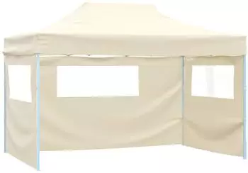 vidaXL Partyzelt 291x431x315cm, creme, Oxford-Stoff