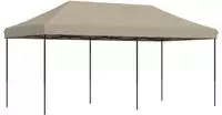 vidaXL Partyzelt 292 x 580 x 315 cm Taupe Oxford-Stoff