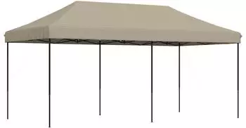 vidaXL Partyzelt 292x580x315cm, Oxford-Stoff, taupe