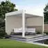 Weide Sonnenrollo für Pergola, sand, 265cm