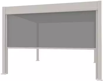 Weide Sonnenrollo f&uuml;r Pergola, stufenlos verstellbar, sand, 400cm