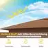 Costway Pop-up Faltpavillon 3,5x3,5m wasserdicht, Moskitonetz, Doppeldach (ZB35259OR)