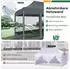 COBIZI Faltpavillon 3x6m wasserdicht, 6 Seitenwände, 420D Oxford, grau