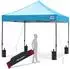 LuxusKollektion Faltpavillon Pop-up 2,5x2,5m wasserdicht, himmelblau