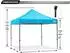 LuxusKollektion Faltpavillon Pop-up 2,5x2,5m wasserdicht, himmelblau