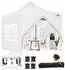 COBIZI Faltpavillon 3x3m wasserdicht, winterfest, mit 4 Seitenteilen