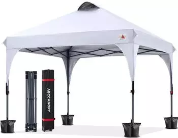 LuxusKollektion Pop-Up Pavillon 3x3m wasserdicht, UV-Schutz, wei&szlig;