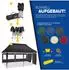 tillvex Faltpavillon 3x6m anthrazit, 3 Seitenteile, UV 50+, wasserdicht (TVGP-025)