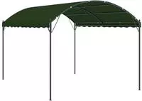 vidaXL Pavillon 4 x 3 x 2,6 m Gr&uuml;n Polyester und Stahl