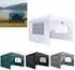LuxusKollektion Faltpavillon 3x3m wasserdicht, 4 Seitenteile, anthrazit, UV-Schutz 50+