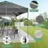 COBIZI Faltpavillon 3x6m, wasserdicht, UV-Schutz, 6 Seitenwände, grau