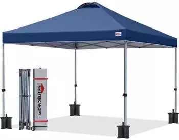 LuxusKollektion Pop-up Pavillon 3x3m, marineblau, UPF50+, wasserabweisend