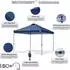 LuxusKollektion Pop-up Pavillon 3x3m, marineblau, UPF50+, wasserabweisend