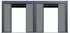 Weide Slim Frame Schiebepaneel Textil anthrazit für Pergola 2,65m
