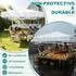 LuxusKollektion Faltpavillon 3x3m Pop-Up höhenverstellbar, wasserdicht, weiß