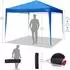 LuxusKollektion Faltpavillon 3x3m hellblau wasserdicht, verstellbare Höhe