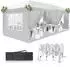 LuxusKollektion Faltpavillon 3x6m, weiß, 6 Seitenteile, wasserdicht, UV-Schutz 50+, Oxford 420D
