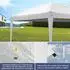 LuxusKollektion Faltpavillon 3x6m, weiß, 6 Seitenteile, wasserdicht, UV-Schutz 50+, Oxford 420D