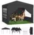 LuxusKollektion Pop-Up Faltpavillon 3x3m anthrazit mit 4 Seitenwänden, One-Touch Lift