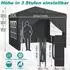 LuxusKollektion Pop-Up Faltpavillon 3x3m anthrazit mit 4 Seitenwänden, One-Touch Lift