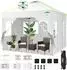 COBIZI Faltpavillon 3x3m, wasserdicht, 4 Seitenwände, UV-Schutz 50+