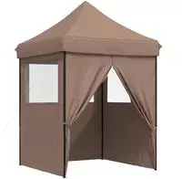 vidaXL Partyzelt 200 x 200 x 306 cm Braun Oxford-Stoff
