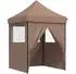 vidaXL Partyzelt 200x200x306cm, braun, Oxford-Stoff