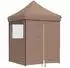 vidaXL Partyzelt 200x200x306cm, braun, Oxford-Stoff