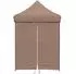 vidaXL Partyzelt 200x200x306cm, braun, Oxford-Stoff