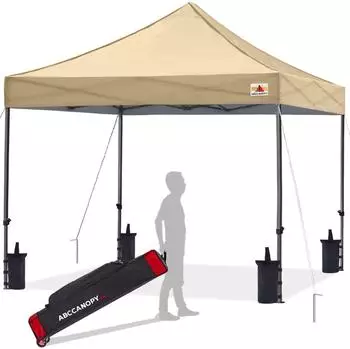 LuxusKollektion Faltpavillon Pop-up 2,5x2,5m wasserdicht, beige