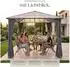 TecTake Caracas Gartenpavillon 3x3m Aluminium, Polycarbonat-Hardtop, grau