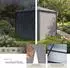 TecTake Caracas Gartenpavillon 3x3m Aluminium, Polycarbonat-Hardtop, grau