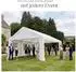 TecTake Pavillon Jasko 6x4m Stahl, wasserdicht UV50+ weiß