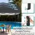 LuxusKollektion Faltpavillon 3x3m anthrazit, wasserdicht, UV50+, Stahlrahmen