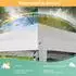 LuxusKollektion Faltpavillon 3x6m weiß, 6 Seitenteile, wasserdicht, UV-Schutz