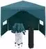 LuxusKollektion Faltpavillon 3x3m mit Seitenteilen, Fenstern, wasserdicht, UV-Schutz, grün