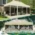 COBIZI Faltpavillon 3x6m wasserdicht UV-Schutz mit 6 Mesh-Seitenwänden, khaki