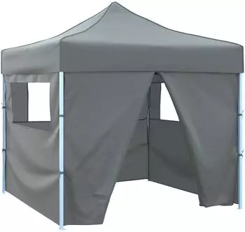 vidaXL Partyzelt 291x291x315cm anthrazit, Oxford-Stoff