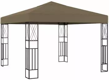 vidaXL Pavillon 3x3m Stoff, taupe (312269)