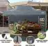 COBIZI Faltpavillon 3x4,5m wasserdicht UV-Schutz 50+ mit 4 Seitenteilen, grau