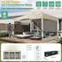 LuxusKollektion Faltpavillon 3x4,5m mit Moskitonetz, wasserdicht, UV-Schutz 50+